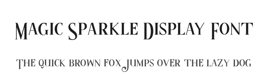 Magic Sparkle Display Font by HansCo — Display Font