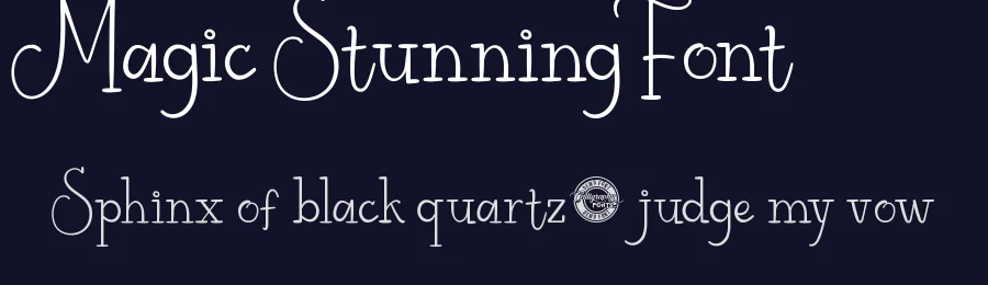 Magic Stunning Font by CalligraphyFonts.net — Display Font — thumbnail 2
