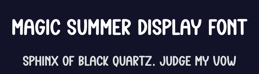 Magic Summer Display Font by creativeletter — Display Font — thumbnail 2