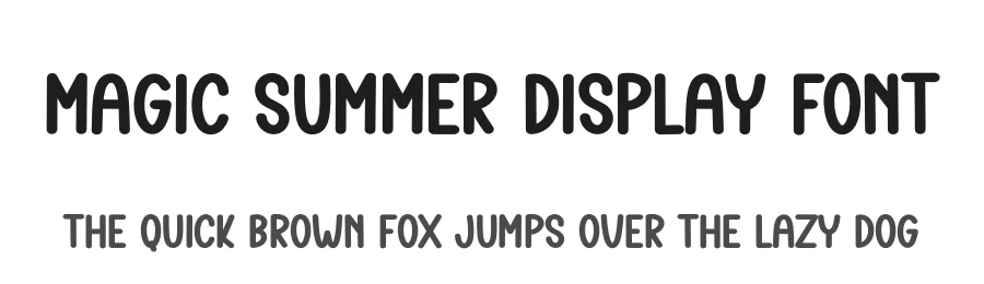Magic Summer Display Font by creativeletter — Display Font