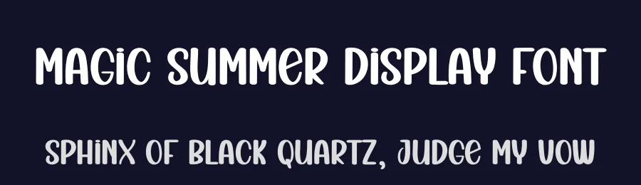 Magic Summer Display Font by andikastudio — Display Font — thumbnail 2