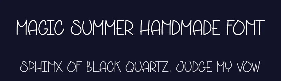 Magic Summer Handmade Font by andikastudio — Display Font — thumbnail 2