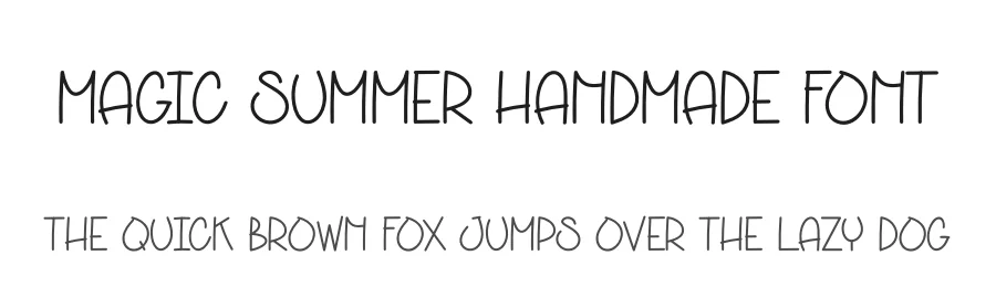 Magic Summer Handmade Font by andikastudio — Display Font