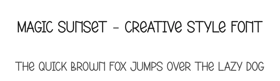 Magic Sunset – Creative Style Font by andikastudio — Display Font