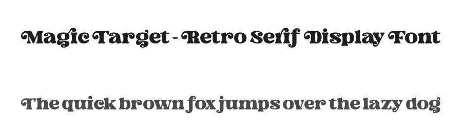 Magic Target – Retro Serif Display Font by timelesstype.co — Serif Font