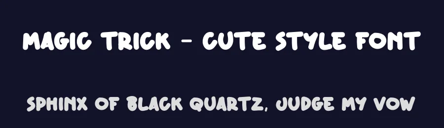 Magic Trick – Cute Style Font by andikastudio — Display Font — thumbnail 2