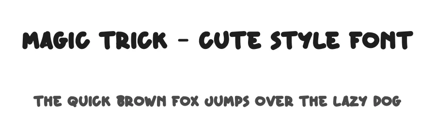 Magic Trick β Cute Style Font by andikastudio β Display Font