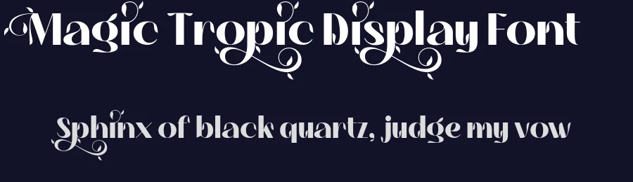 Magic Tropic Display Font by mixjpg — Decorative Font — thumbnail 2
