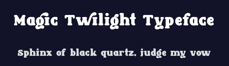Magic Twilight Typeface by Rismatype — Display Font — thumbnail 2