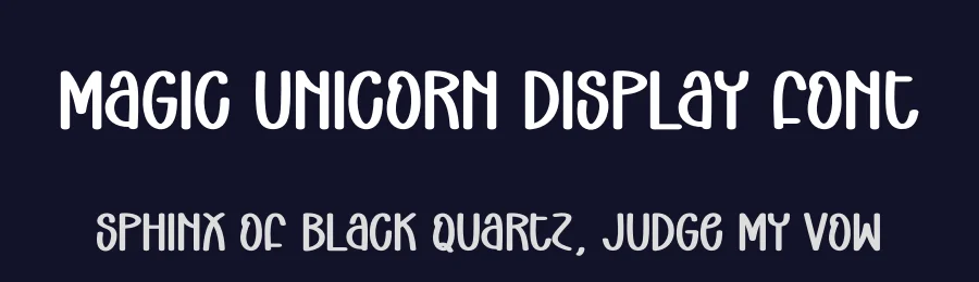 Magic Unicorn Display Font by andikastudio — Display Font — thumbnail 2