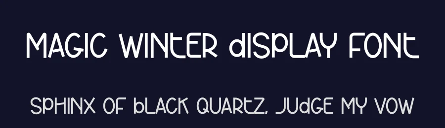 Magic Winter Display Font by andikastudio — Display Font — thumbnail 2