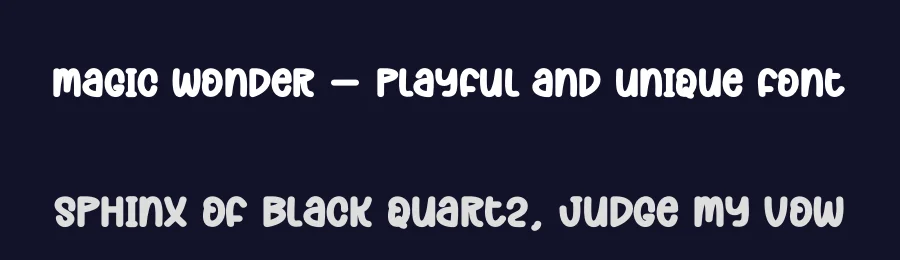 Magic Wonder – Playful And Unique Font by andikastudio — Display Font — thumbnail 2