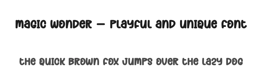 Magic Wonder – Playful And Unique Font by andikastudio — Display Font