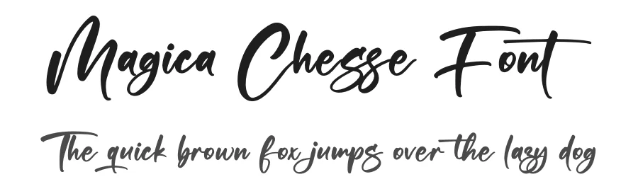 Magica Chesse Font by afterpaper — Script Handwritten Font