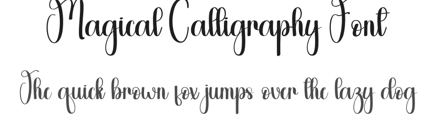 Magical Calligraphy Font by andikastudio — Script Handwritten Font