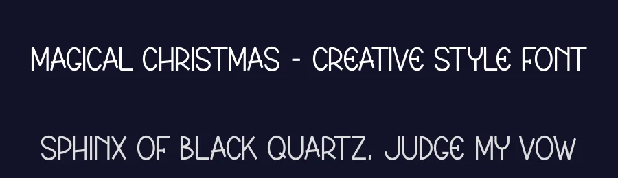 Magical Christmas – Creative Style Font by creativeletter — Display Font — thumbnail 2