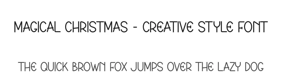 Magical Christmas – Creative Style Font by creativeletter — Display Font