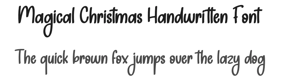 Magical Christmas Handwritten Font by creativeletter — Display Font