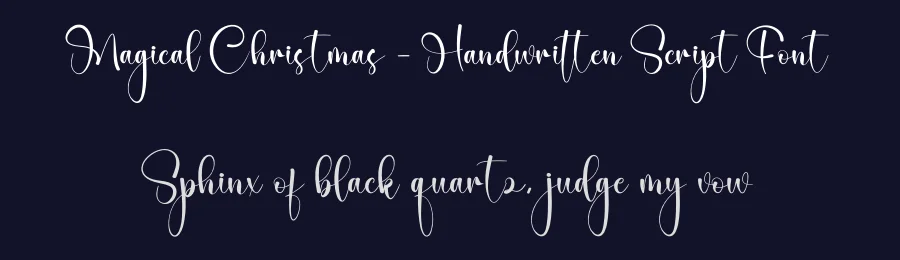 Magical Christmas – Handwritten Script Font by creativeletter — Script Handwritten Font — thumbnail 2