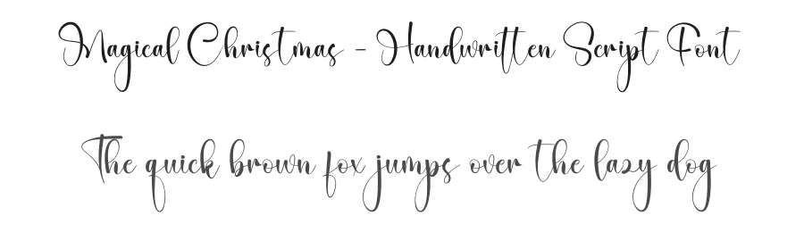 Magical Christmas – Handwritten Script Font by creativeletter — Script Handwritten Font