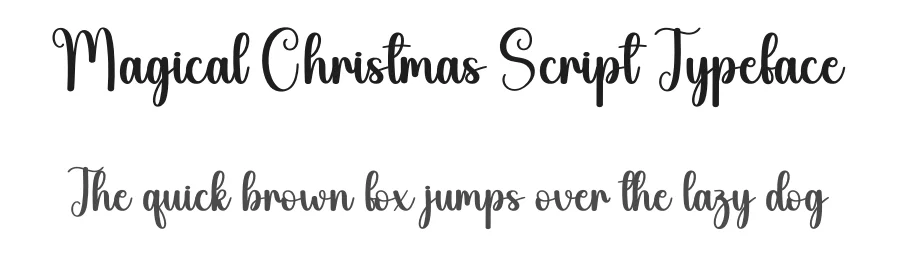 Magical Christmas Script Typeface by andikastudio — Script Handwritten Font