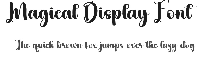 Magical Display Font by andikastudio — Script Handwritten Font
