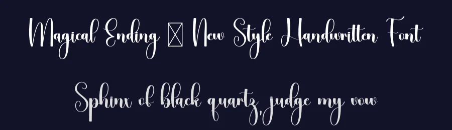 Magical Ending – New Style Handwritten Font by freshtypeink — Script Handwritten Font — thumbnail 2
