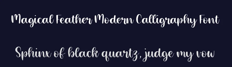 Magical Feather Modern Calligraphy Font by balpirick — Script Handwritten Font — thumbnail 2