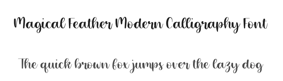 Magical Feather Modern Calligraphy Font by balpirick — Script Handwritten Font
