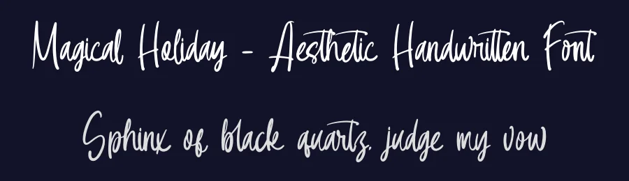 Magical Holiday – Aesthetic Handwritten Font by letterenastudios — Script Handwritten Font — thumbnail 2