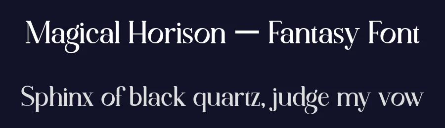 Magical Horison – Fantasy Font by bearydsgn — Blackletter Font — thumbnail 2