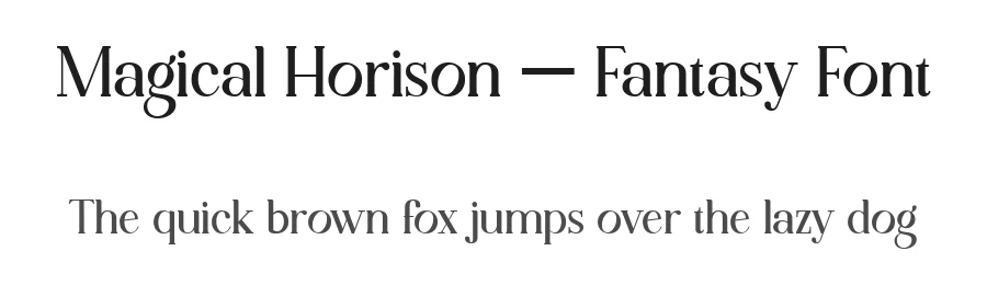 Magical Horison – Fantasy Font by bearydsgn — Blackletter Font