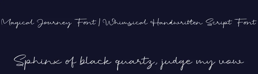 Magical Journey Font | Whimsical Handwritten Script Font by letterhanna — Script Handwritten Font — thumbnail 2