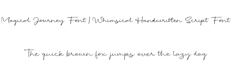 Magical Journey Font | Whimsical Handwritten Script Font by letterhanna — Script Handwritten Font