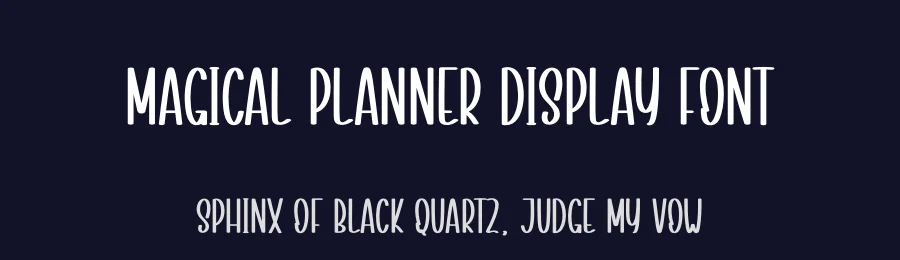 Magical Planner Display Font by creativeletter — Display Font — thumbnail 2