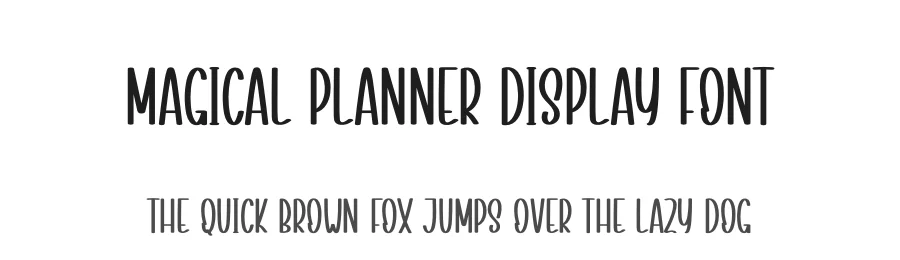 Magical Planner Display Font by creativeletter — Display Font