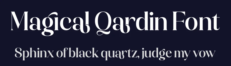 Magical Qardin Font by timelesstype.co — Serif Font — thumbnail 2