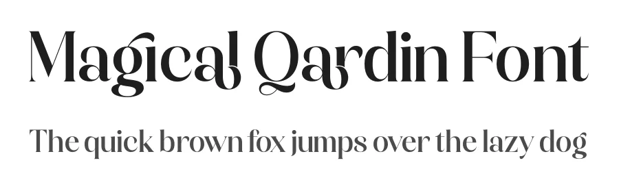 Magical Qardin Font by timelesstype.co — Serif Font