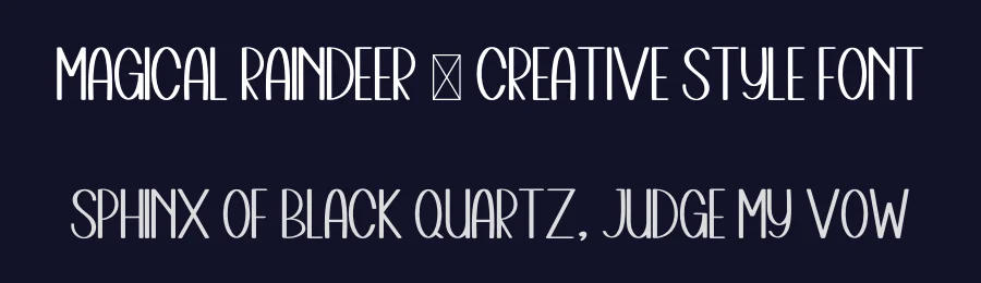 Magical Raindeer – Creative Style Font by freshtypeink — Display Font — thumbnail 2