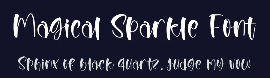 Magical Sparkle Font by glorytype — Script Handwritten Font — thumbnail 2