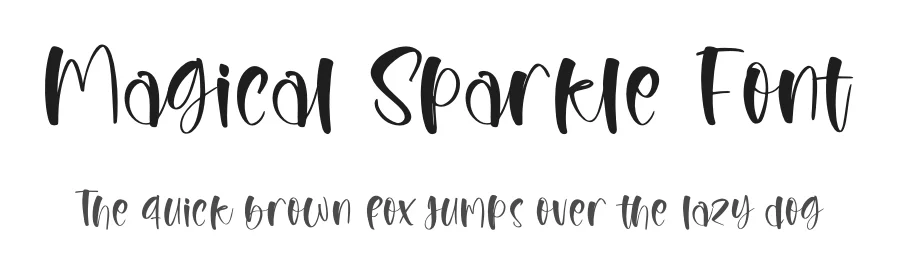 Magical Sparkle Font by glorytype — Script Handwritten Font