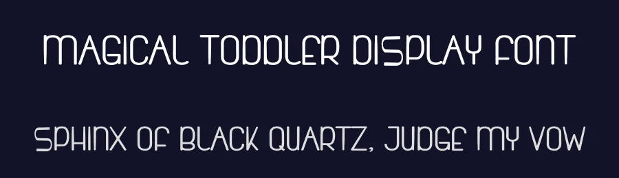 Magical Toddler Display Font by freshtypeink — Display Font — thumbnail 2