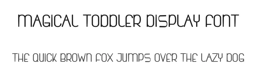 Magical Toddler Display Font by freshtypeink — Display Font