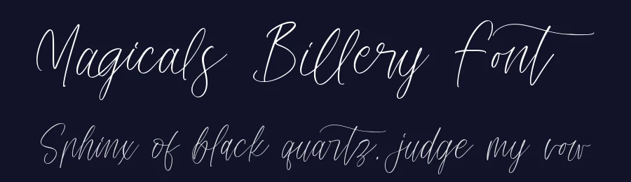 Magicals Billery Font by stylishtype.co — Script Handwritten Font — thumbnail 2