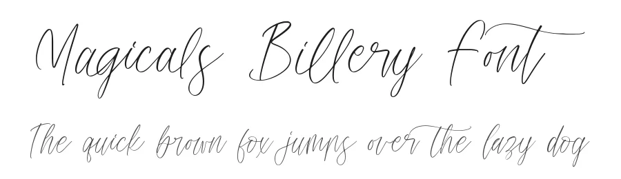 Magicals Billery Font by stylishtype.co — Script Handwritten Font