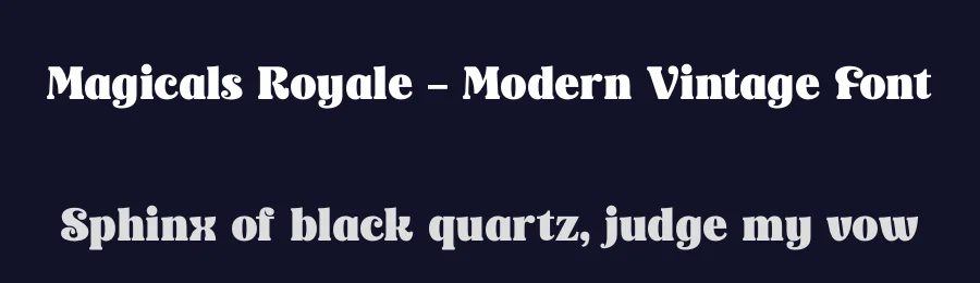 Magicals Royale – Modern Vintage Font by timelesstype.co — Display Font — thumbnail 2