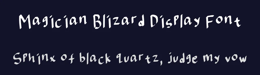 Magician Blizard Display Font by Khansalma — Script Handwritten Font — thumbnail 2