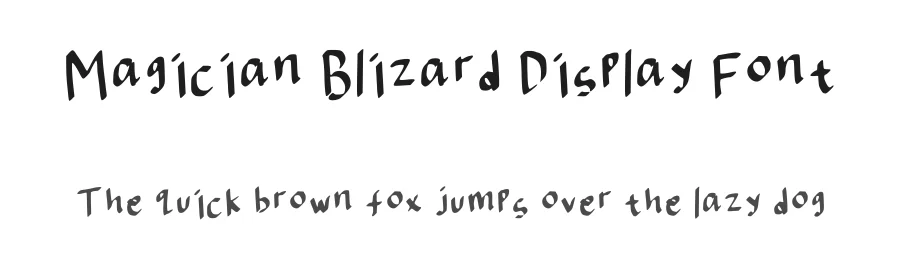 Magician Blizard Display Font by Khansalma β Script Handwritten Font