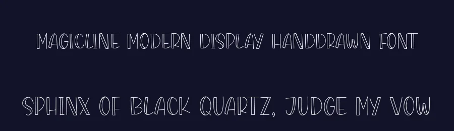 MAGICLINE Modern Display Handdrawn Font by balpirick — Display Font — thumbnail 2