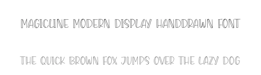 MAGICLINE Modern Display Handdrawn Font by balpirick — Display Font